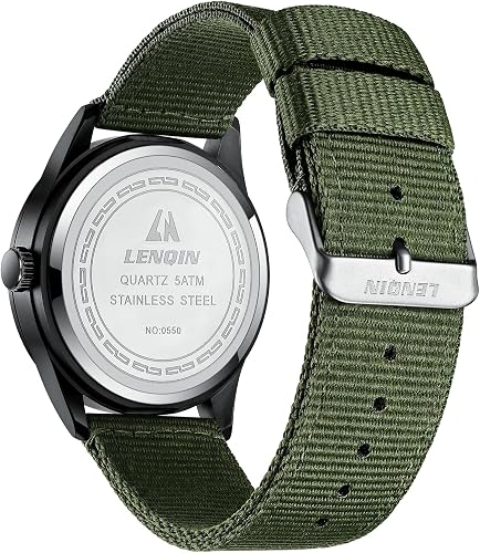 LN LENQIN Mens Watches Military Sport Analog Quartz Watch for Men